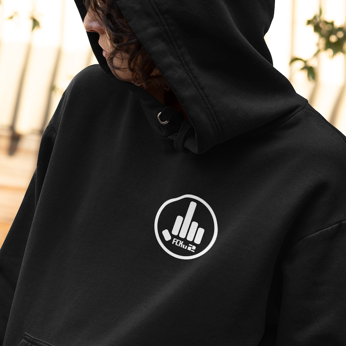 FCKu2 Logo small - Organic Hoodie - fcku2-clothing-DE