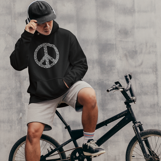 Peace-War - Organic Hoodie - fcku2-clothing-DE