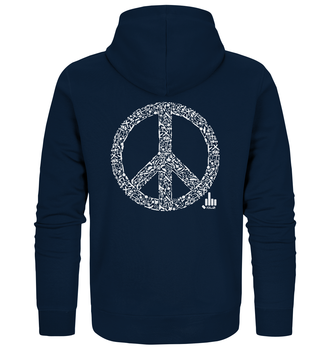 Peace-War - Organic Zipper - fcku2-clothing-DE