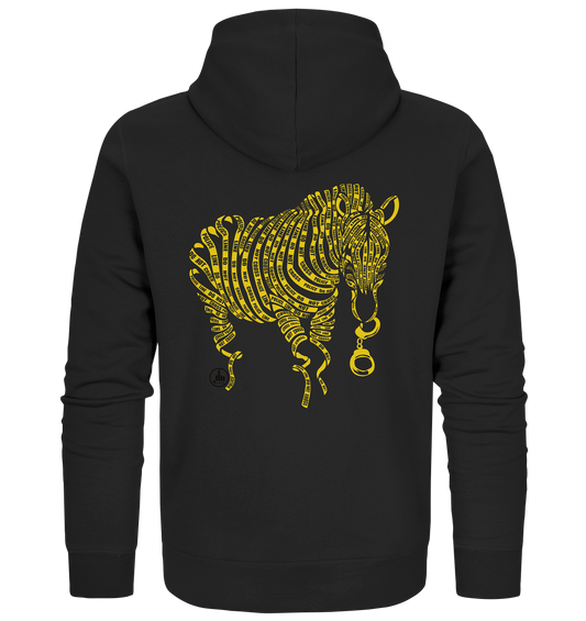 Zebra Nature Crime - Organic Zipper - fcku2-clothing-DE