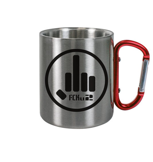 FCKu2 Black Logo  - Edelstahl Tasse