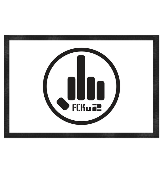 FCKu2 Black Logo  - Fußmatte 60x40cm