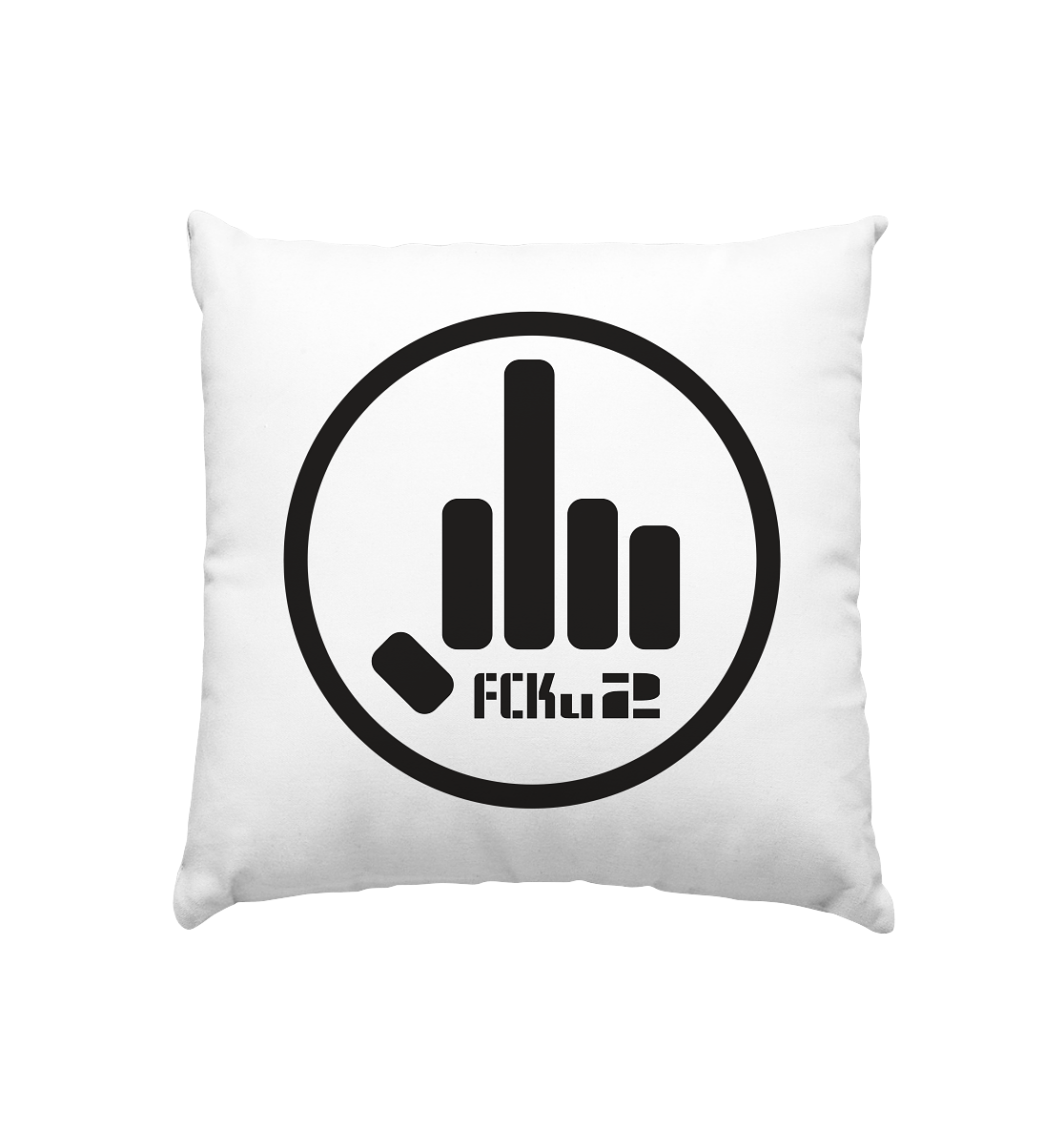 FCKu2 Black Logo - Kissen 40x40cm