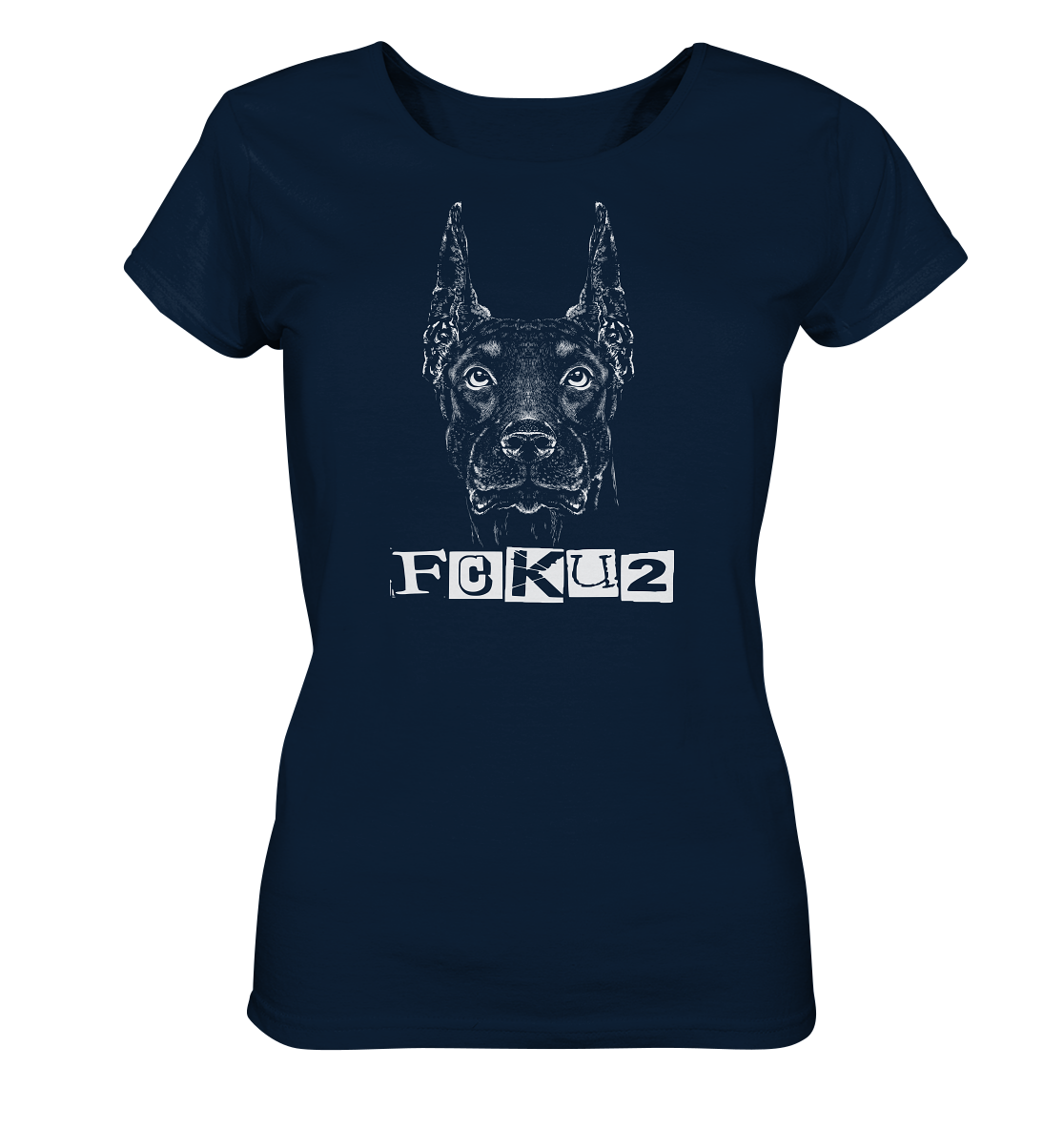 Dobermann - Ladies Organic Shirt - fcku2-clothing-DE