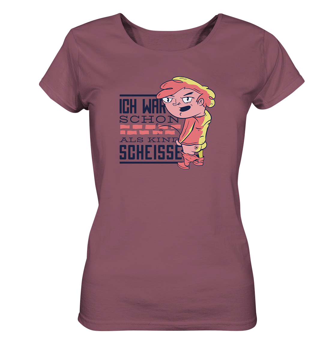 Als Kind - Ladies Organic Shirt - fcku2-clothing-DE