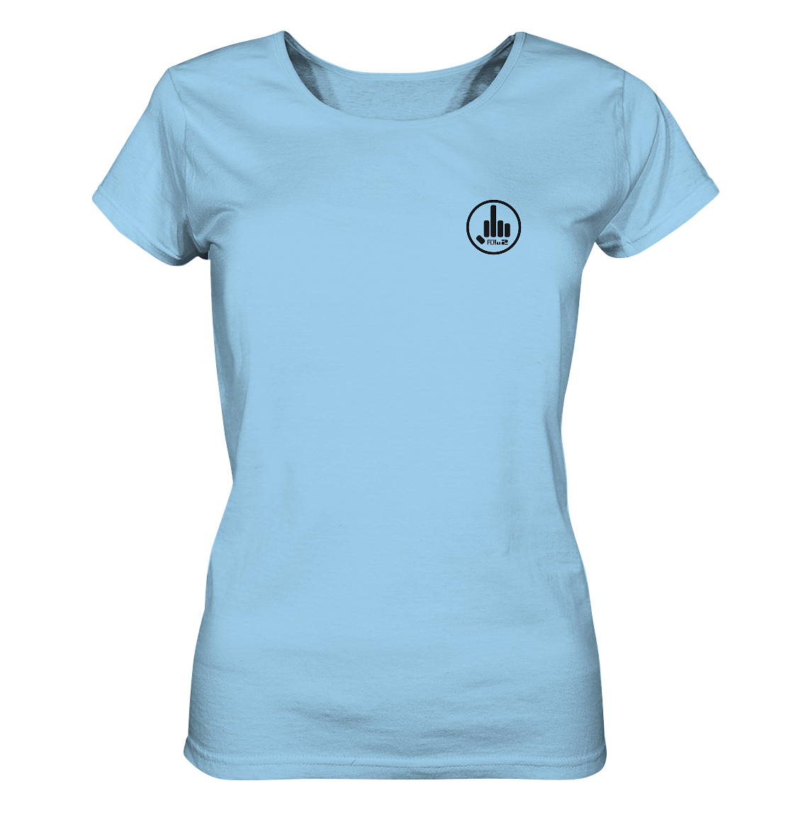 FCKu2 Black Logo - Ladies Organic Shirt