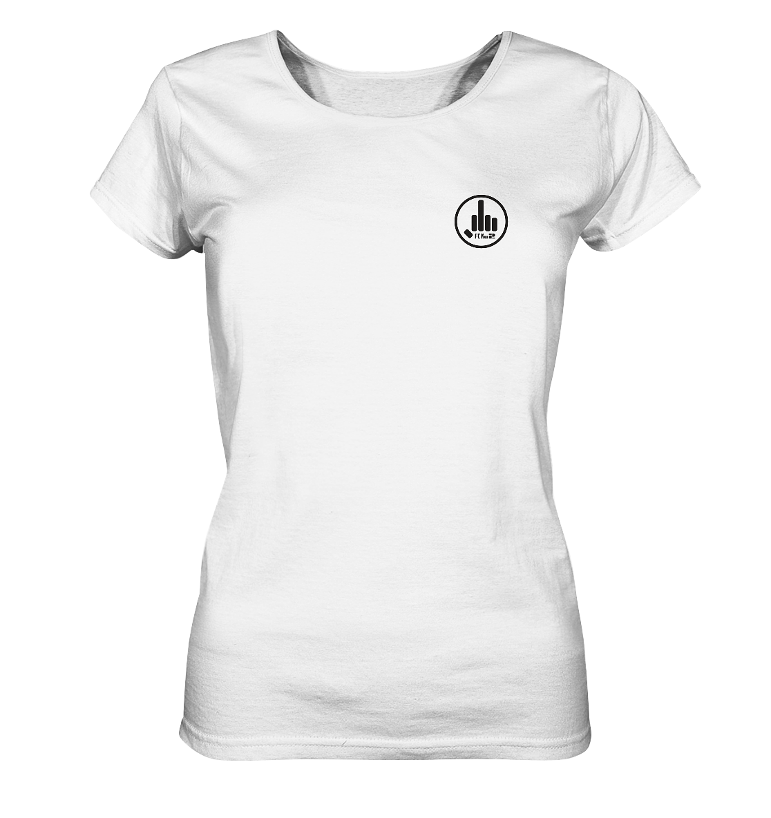FCKu2 Black Logo - Ladies Organic Shirt