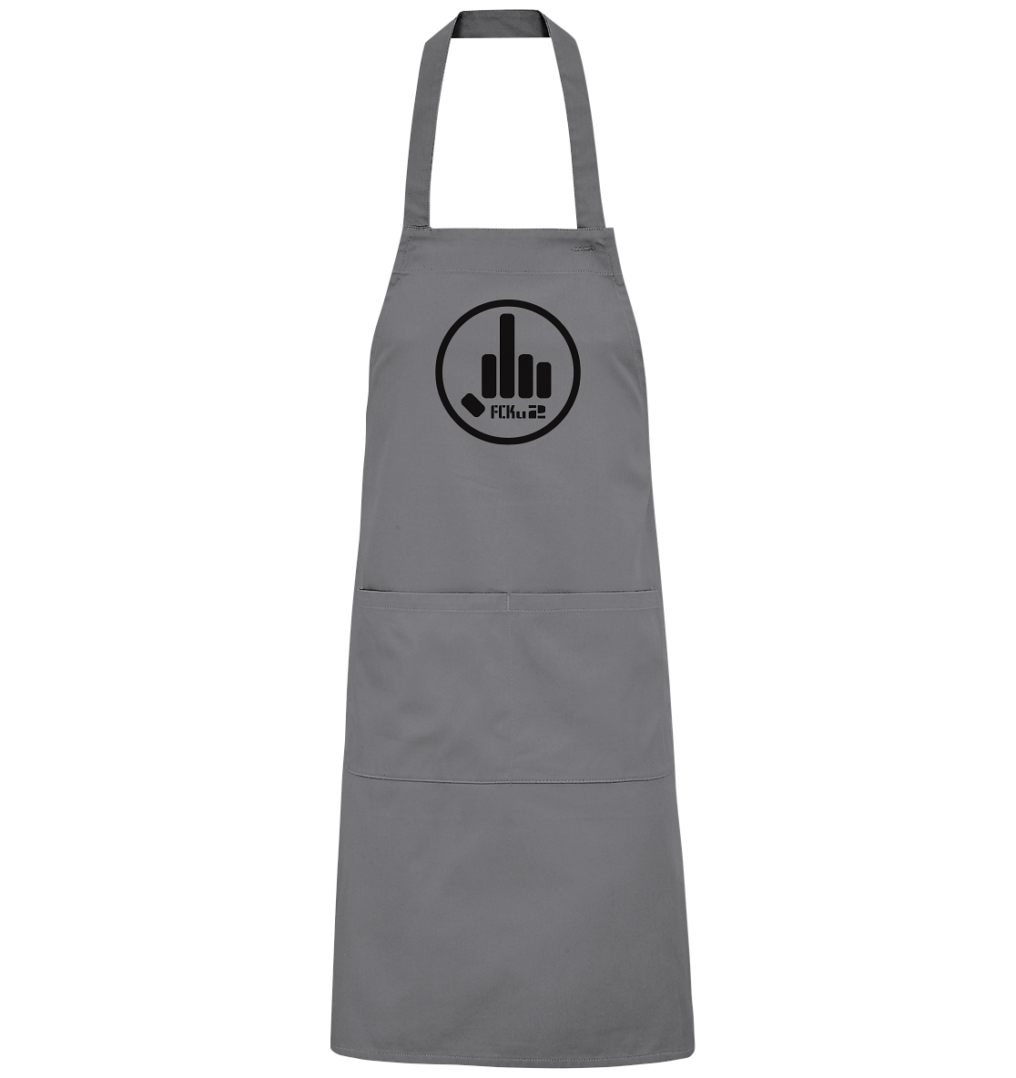FCKu2 Black Logo - Organic Grillschürze