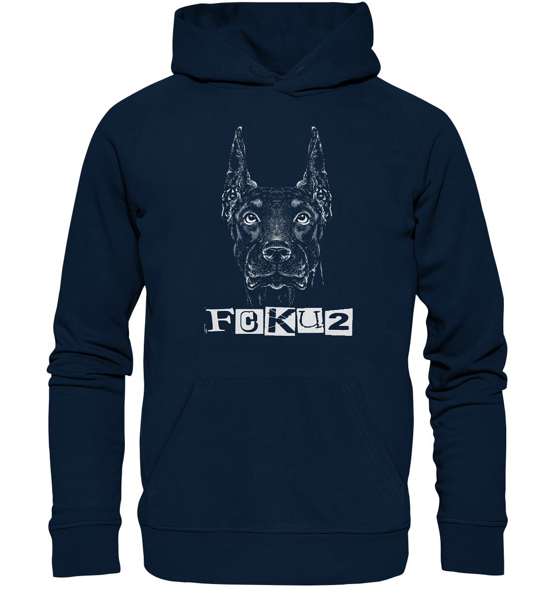 Dobermann - Organic Hoodie - fcku2-clothing-DE