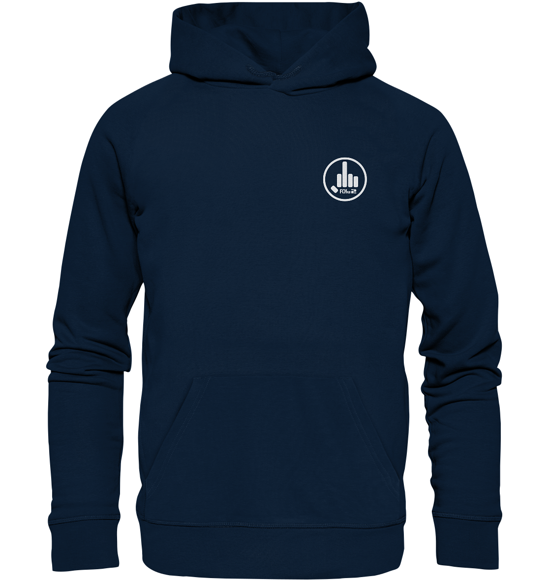 FCKu2 Logo small - Organic Hoodie - fcku2-clothing-DE