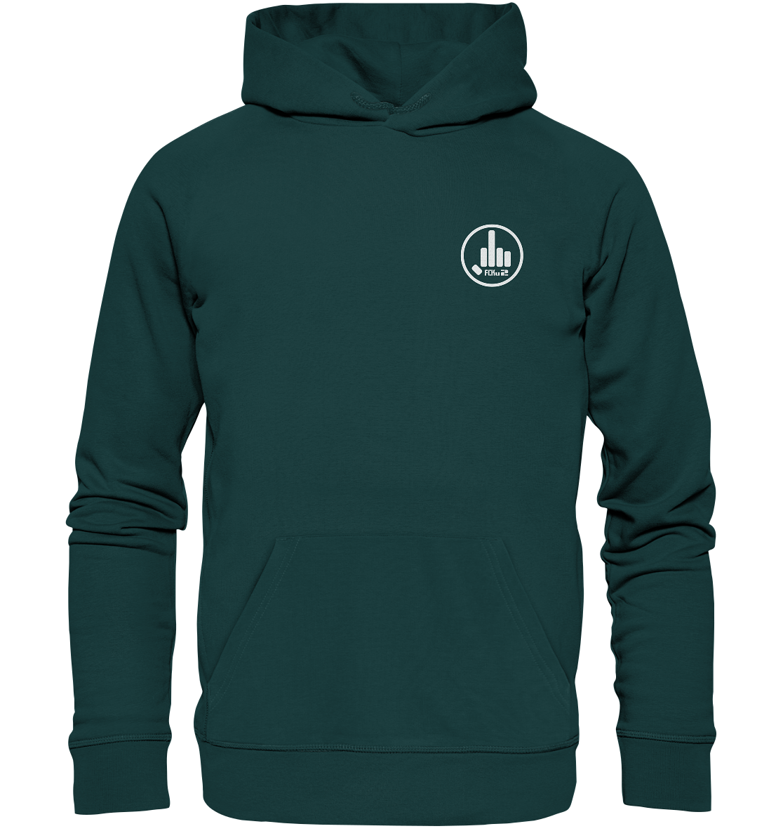 FCKu2 Logo small - Organic Hoodie - fcku2-clothing-DE