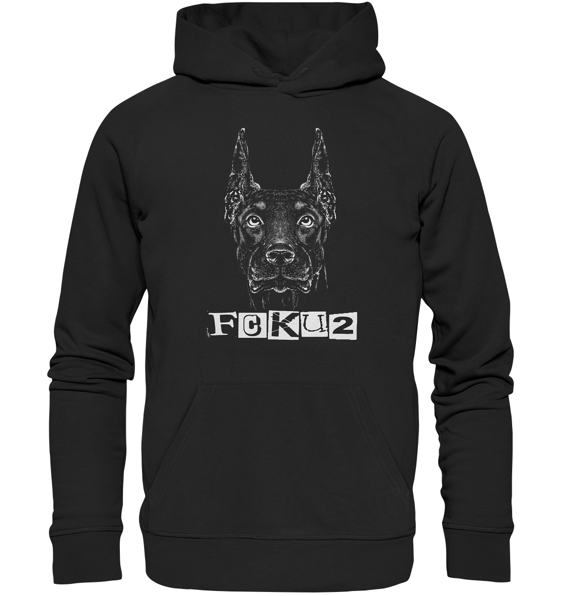 Dobermann - Organic Hoodie - fcku2-clothing-DE