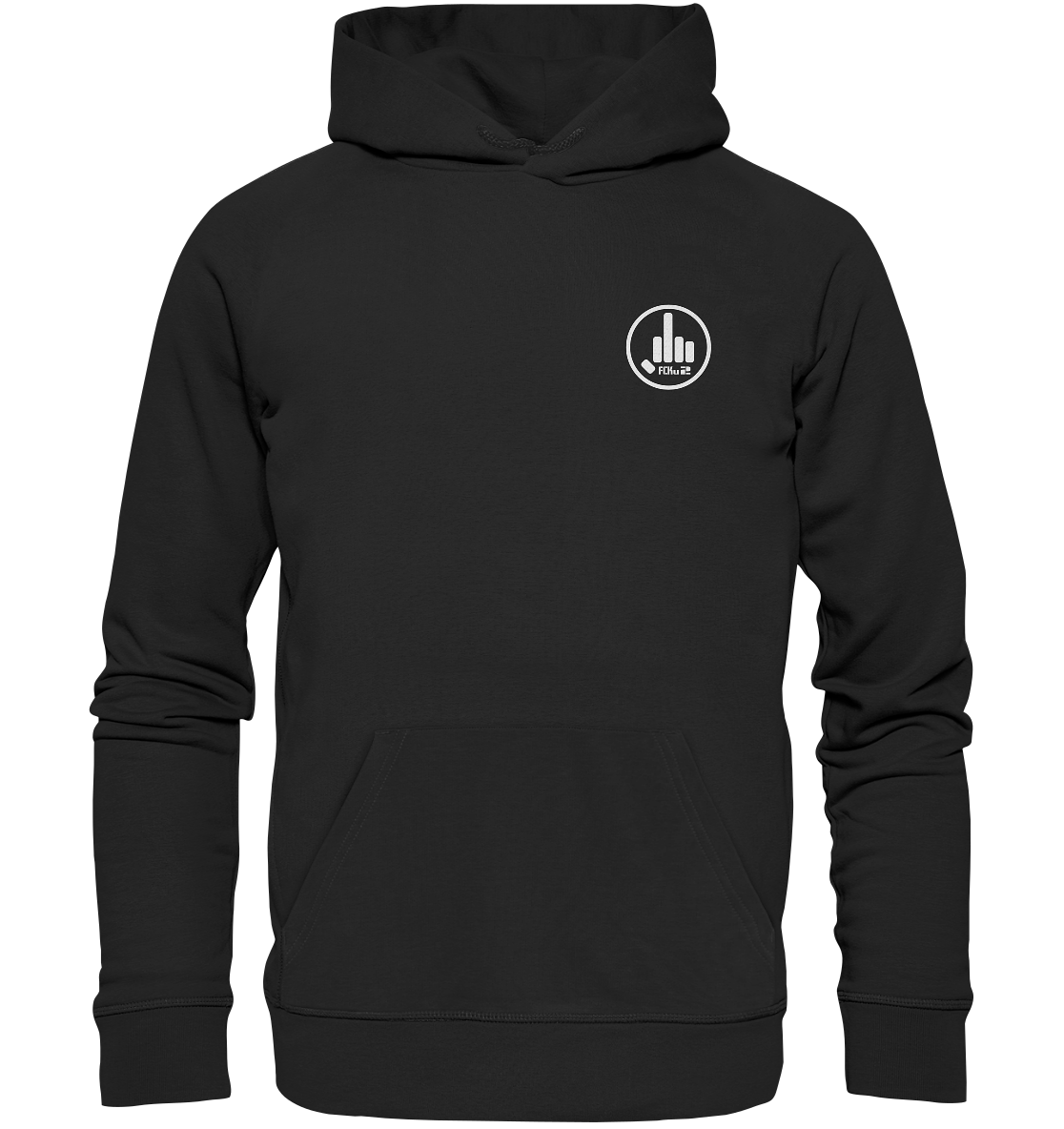 FCKu2 Logo small - Organic Hoodie - fcku2-clothing-DE