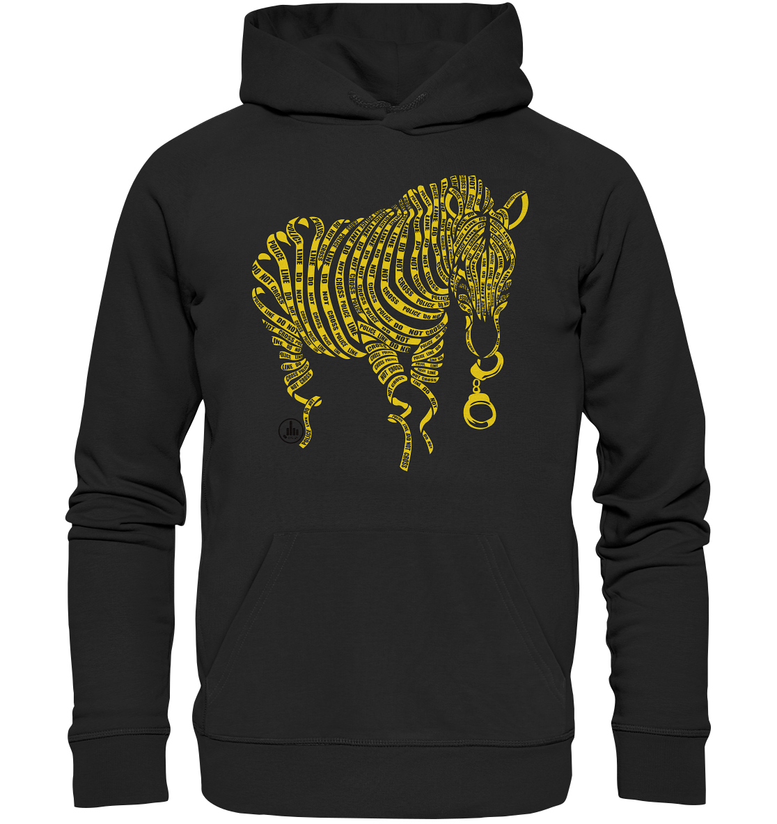 Zebra Nature Crime - Organic Hoodie - fcku2-clothing-DE