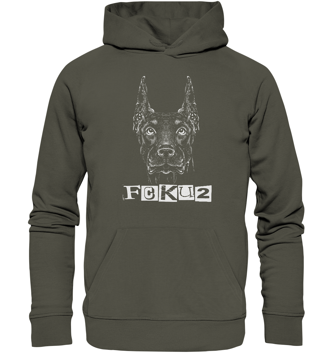Dobermann - Organic Hoodie - fcku2-clothing-DE
