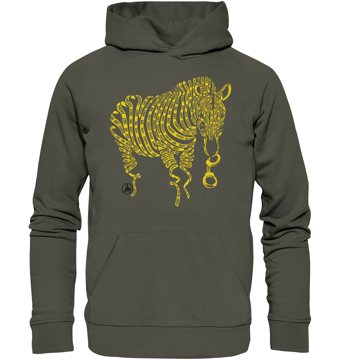 Zebra Nature Crime - Organic Hoodie - fcku2-clothing-DE