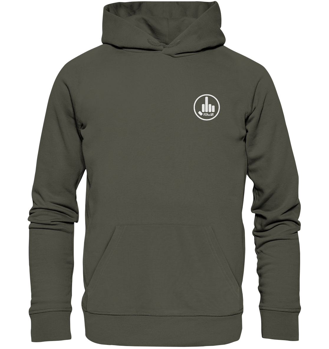 FCKu2 Logo small - Organic Hoodie - fcku2-clothing-DE