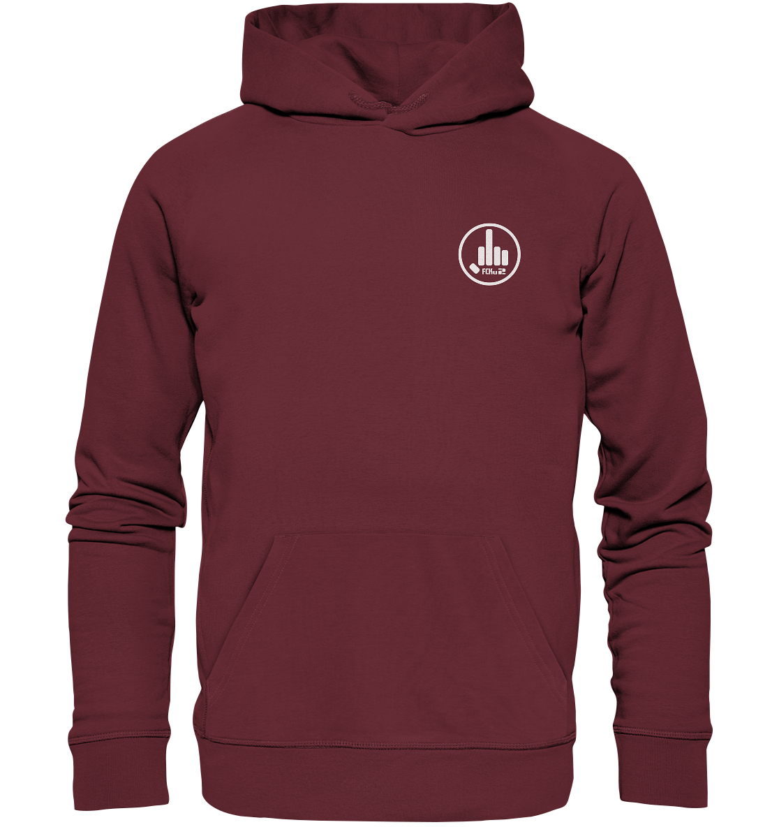 FCKu2 Logo small - Organic Hoodie - fcku2-clothing-DE