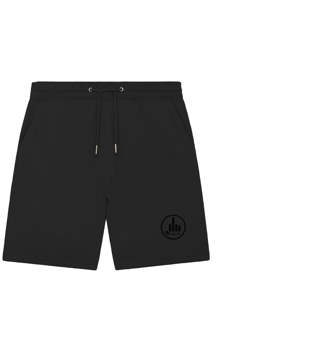 FCKu2 Black Logo - Organic Jogger Shorts