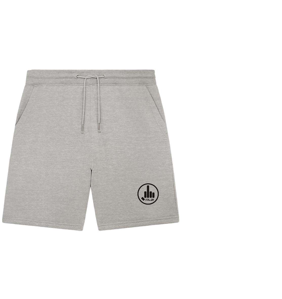 FCKu2 Black Logo - Organic Jogger Shorts