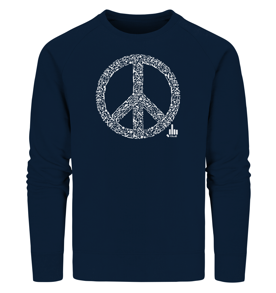 Peace-War - Organic Sweatshirt - fcku2-clothing-DE