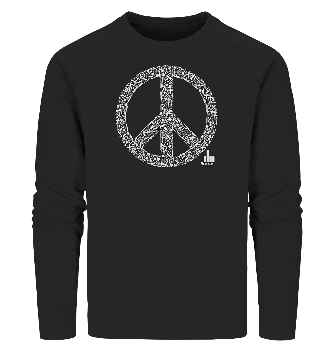 Peace-War - Organic Sweatshirt - fcku2-clothing-DE