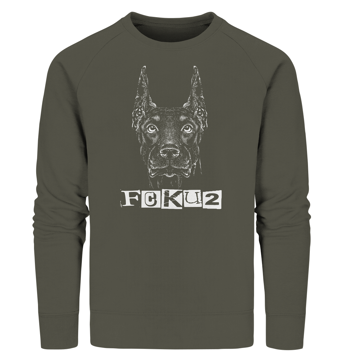 Dobermann - Organic Sweatshirt - fcku2-clothing-DE