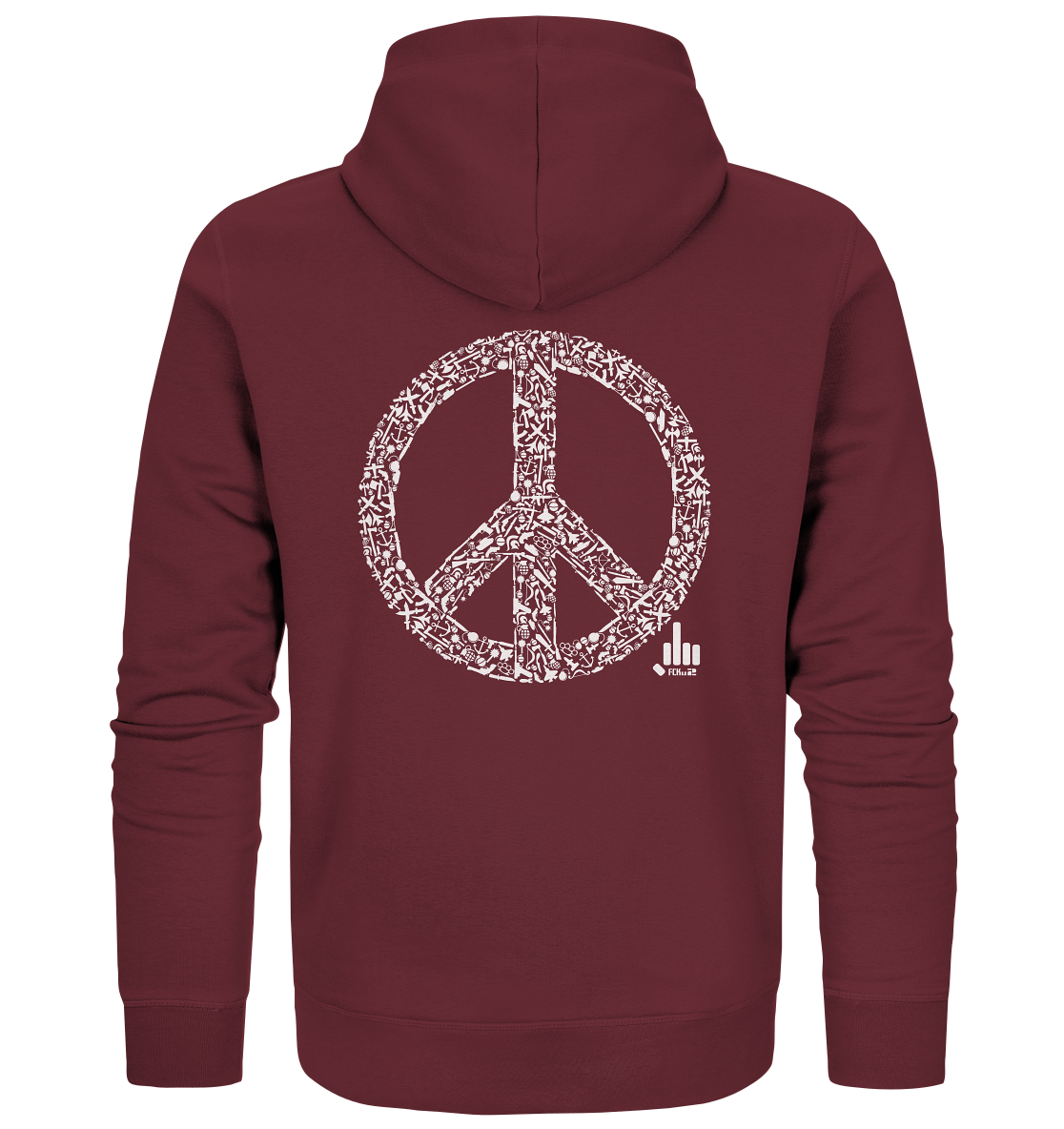 Peace-War - Organic Zipper - fcku2-clothing-DE