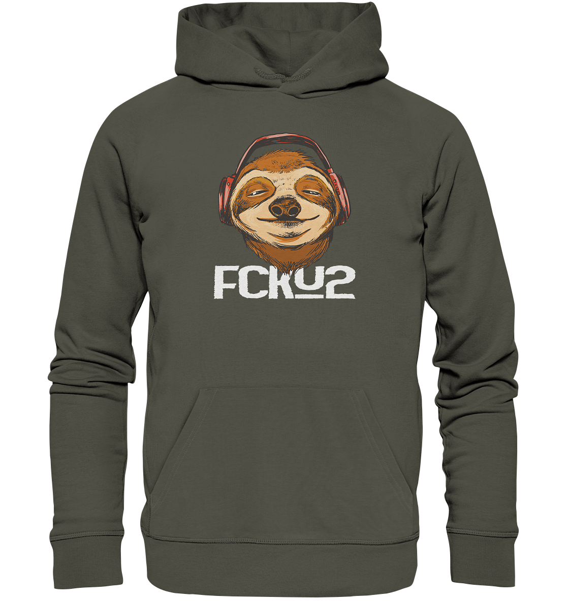 Faultier - Organic Hoodie - fcku2-clothing-DE