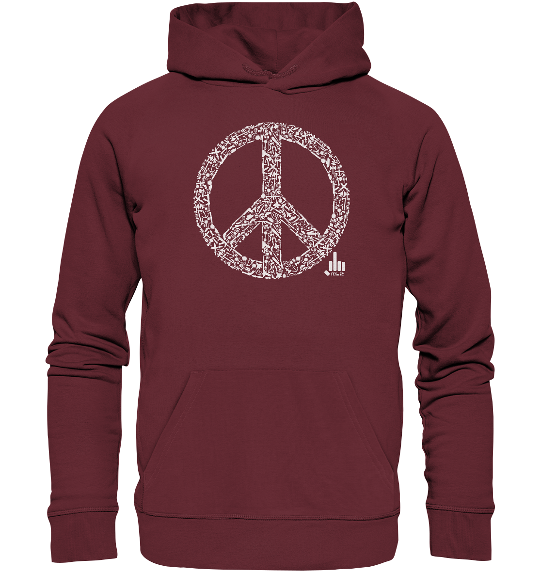 Peace-War - Organic Hoodie - fcku2-clothing-DE