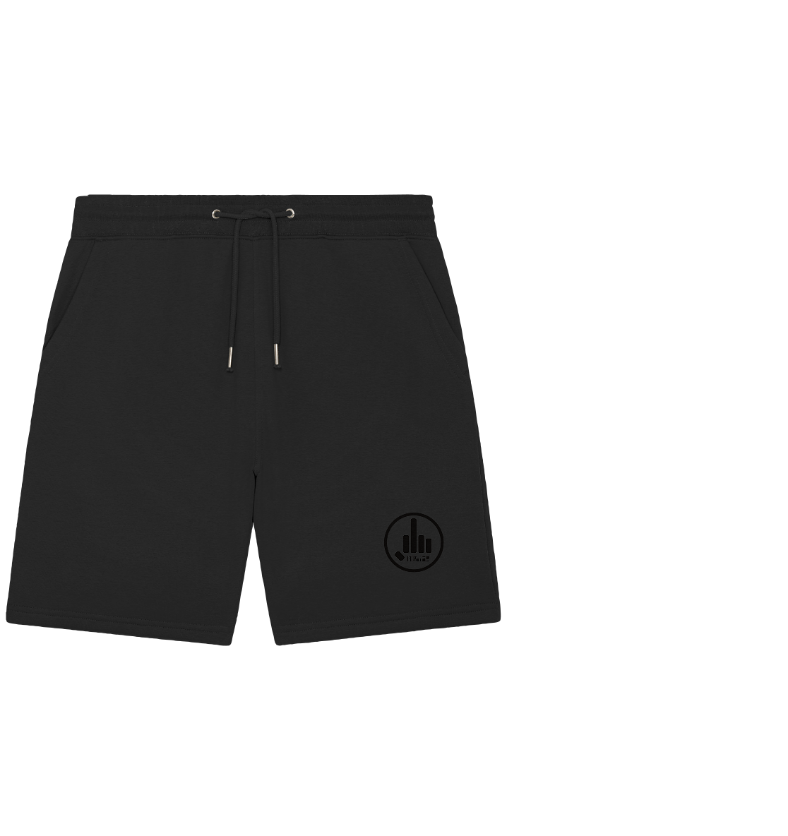 FCKu2 Black Logo  - Organic Jogger Shorts