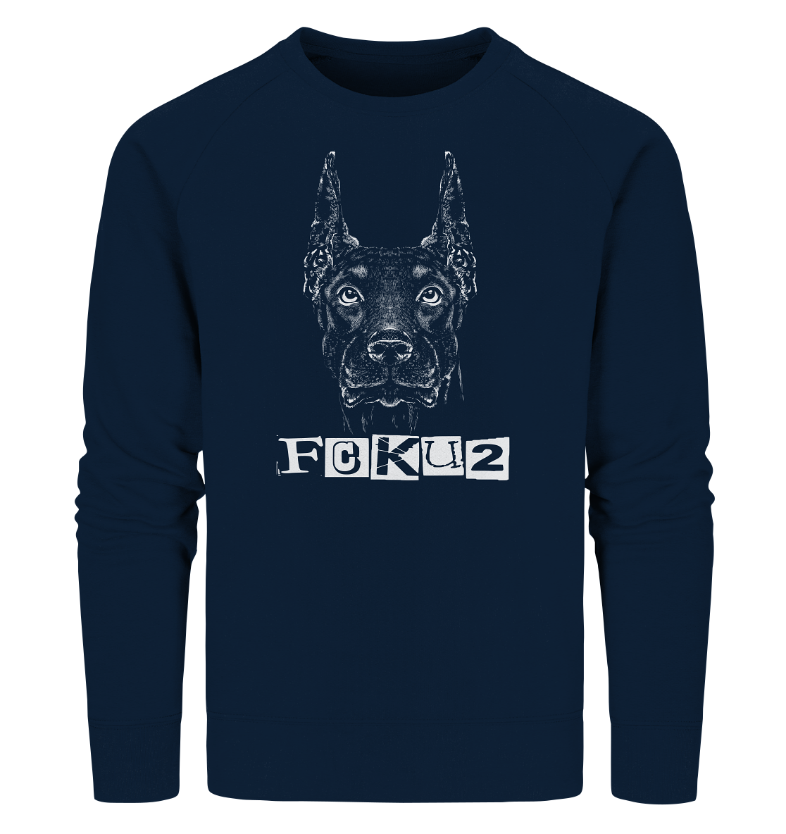 Dobermann - Organic Sweatshirt - fcku2-clothing-DE