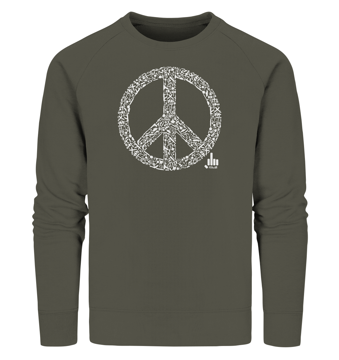Peace-War - Organic Sweatshirt - fcku2-clothing-DE
