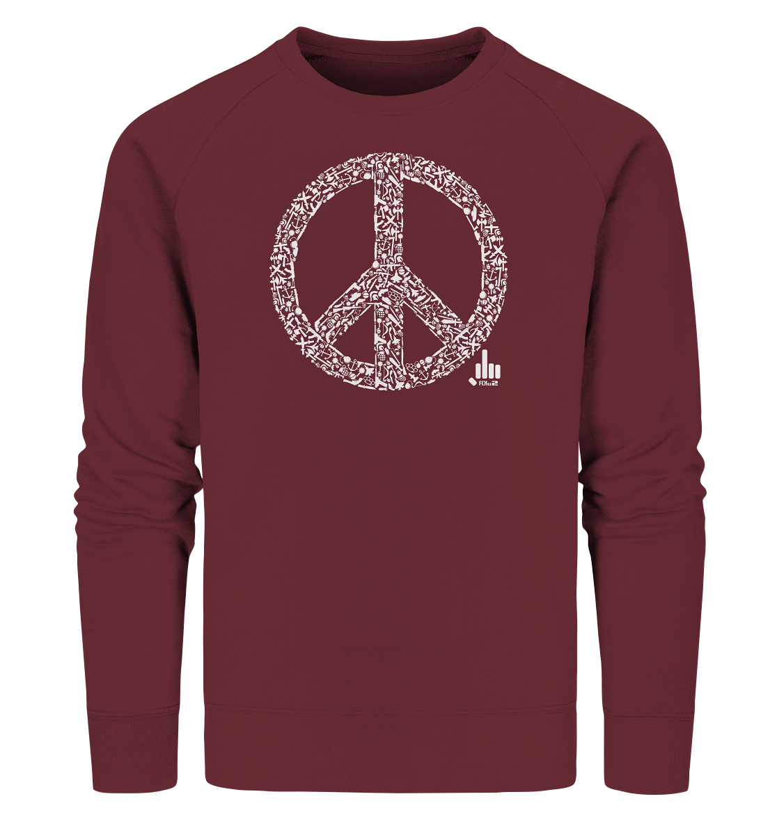Peace-War - Organic Sweatshirt - fcku2-clothing-DE